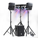 thumbnail of Pack Sono DJ 1000W complet BM SONIC BMS-12-ARRAY-BT Enceintes +SUB 31cm USB/Bluetooth, Câbles, Eclairage LED Bar Salle des fêtes