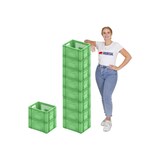 thumbnail of PROREGAL Eurobehälter Obst- und Gemüsekasten | HxBxT 19x30x40cm | 18 Liter | Grün | Obst-Gemüsekiste, Obstkorb, Transportbox