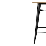 thumbnail of Bolero Bistro Bartisch mit Holzplatte schwarz