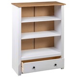 thumbnail of vidaXL Bücherregal Weiß 80 x 35 x 110 cm Massivholz Panama-Kiefer