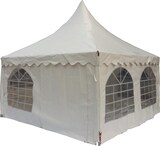 thumbnail of Gazebo Tenda Pagoda 5×5 m Telo PVC 650 g Pareti Laterali Incluse Uso Pubblico