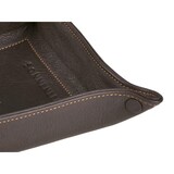 thumbnail of Sonnenleder Ablageschale Leder 20x20cm Taschenleerer Schale Lederschale Stiftschale mocca braun Vide Poche