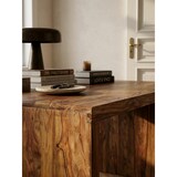 thumbnail of Schreibtisch BOHA Massiv-Holz Sheesham Computertisch 200 cm breit Echtholz Design Ablage Büro-Tisch