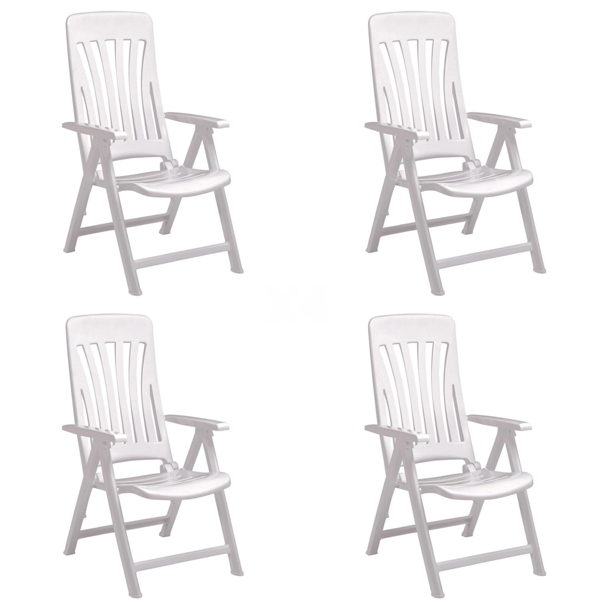 garbar BLANES Fauteuil Multipositions, Extérieur Set 4 Blanc
