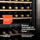 thumbnail of Klarstein Vinamour 29 Duo Weinkühlschrank 2 Zonen 80L/29 Flaschen 5-22°C  Touch Edelstahl
