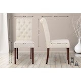 thumbnail of Set van 2 Lisburn eetkamerstoelen creme/Stof