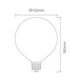 thumbnail of Bombilla LED tipo globo de 22W, 2600 lúmenes, 3000K