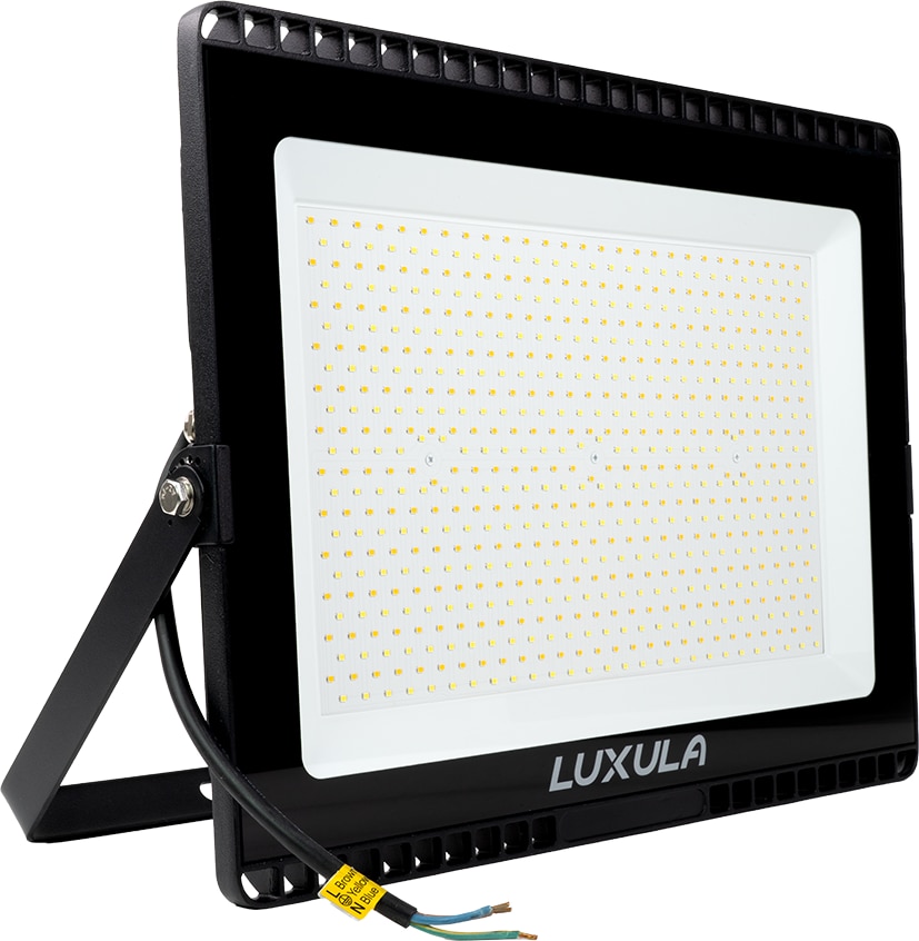 LUXULA LED Fluter LX400134 300 W 3000 K, 4000 K, 6000 K einstellbar in warm-, neutral- und kaltweiß (CCT) schwarz IP65