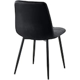 thumbnail of Set van 4 eetkamerstoelen Antibes Velvet zwart