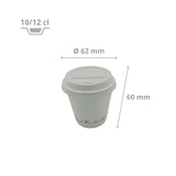 thumbnail of Gobelet 10/12 cl (4 oz) en Carton Blanc avec Couvercle en Plastique par 1000