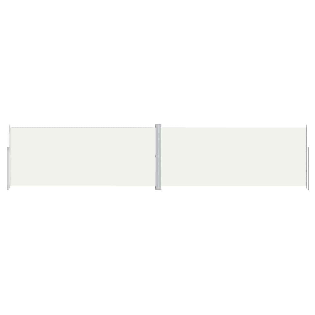 vidaXL Seitenmarkise Ausziehbar Creme 220x1000 cm