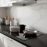 thumbnail of SIXHOME Placa vitrocerâmica SXHPV60N1, 60 cm, 3 zonas, 5700 W, zona tripla adaptável, controlo tátil, temporizador, bloqueio infantil, vidro