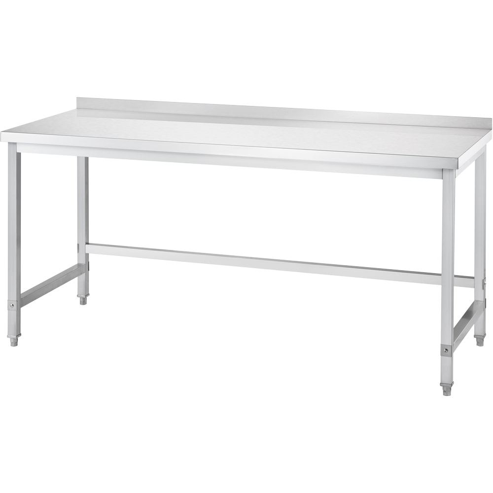 Mesa de trabajo Gredil con refuerzo 600 x 600 x 850 mm, con reborde, montaje propio
