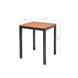 thumbnail of METRO PROFESSIONAL Mesa de bar Lynx, aluminio/madera de eucalipto, 71.5 x 71.5 cm, negro