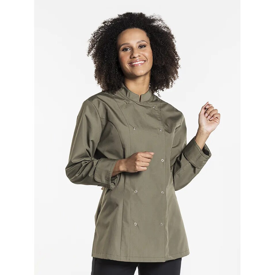 Chaud Devant 91804 Veste de chef femme Poco Olive foncé | M