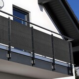 thumbnail of Polyrattan Balkon Sichtschutz Privafence - Balkonbespannung mit Metallösen - UV-fest, Wetterfest, Blickdicht 500x90 cm Anthrazit