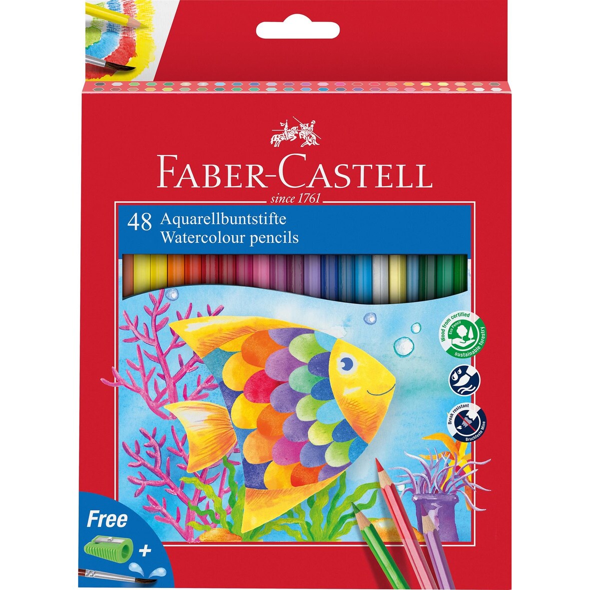 Faber Castell Aquarellstift Kinder Mine 2,8 mm 48er