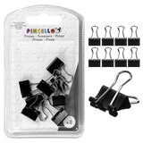 thumbnail of Confezione da 8 clip piccole in metallo | Set di clip colorate nere per l'organizzazione di documenti e cartelle in ufficio, a casa, nello studio