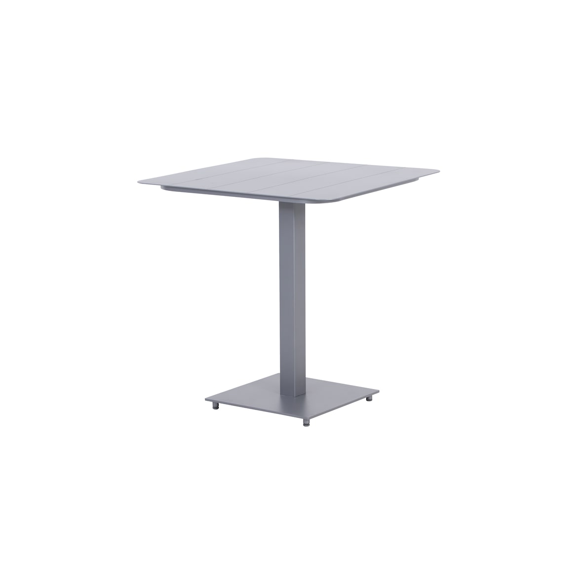 METRO PROFESSIONAL Tavolo da esterno per ristorazione Verano, acciaio/alluminio, 70 x 70 cm, quadrato, argento