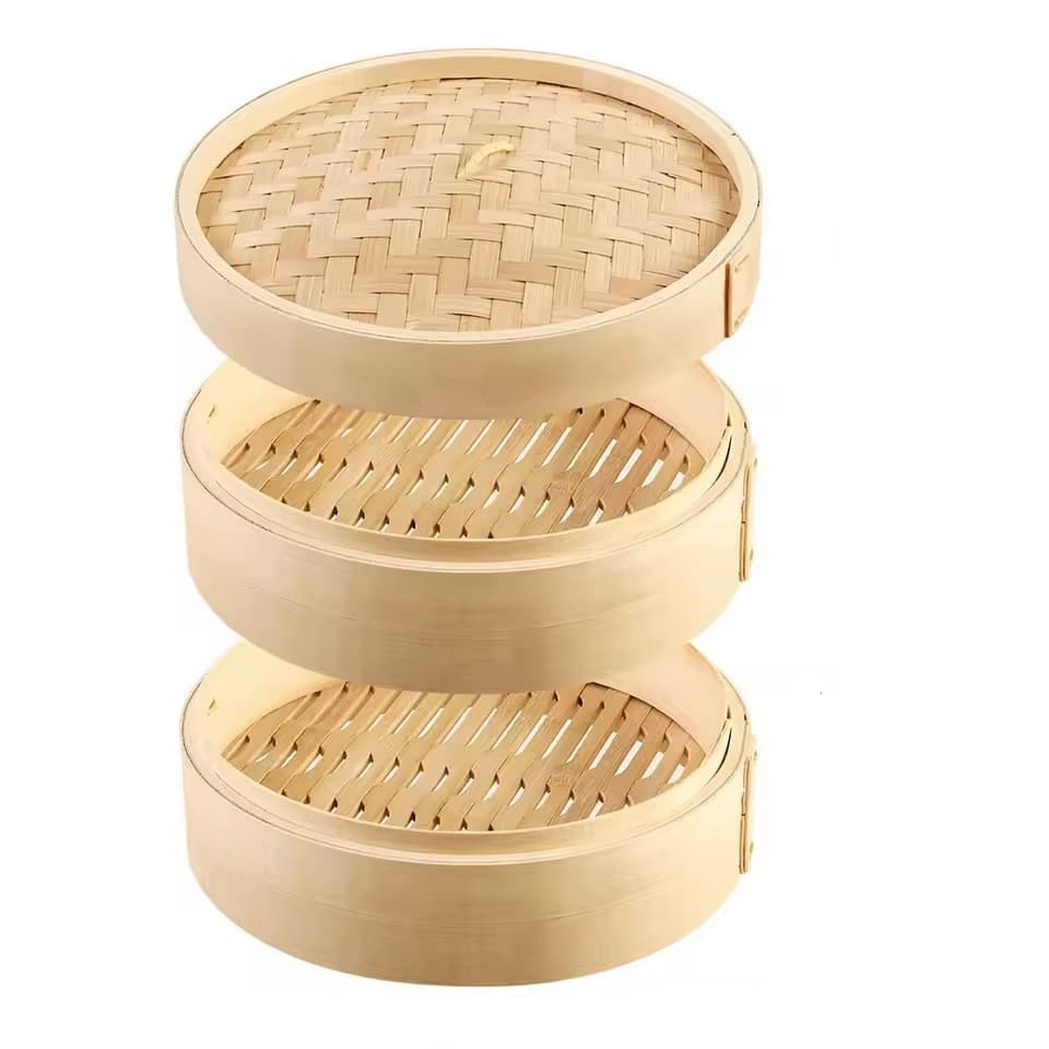 2-lagiger Bambus-Dampfkorb Ø12,5cm