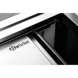 thumbnail of Werkbank RVS met 2 schuifdeuren en achteropstand | 700mm diep | 850mm hoog