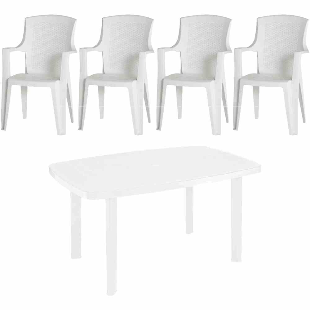 PROGARDEN Eden+Faro SET 5tlg. weiß