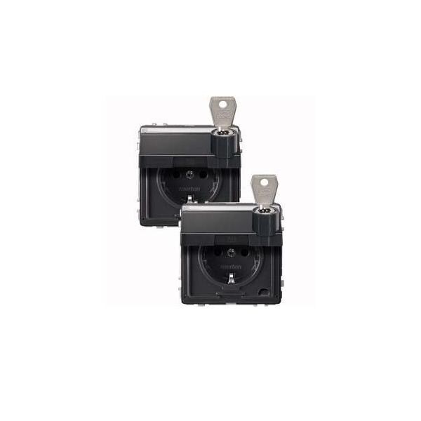 Merten SCHUKO-Steckdose anth MEG2318-7214