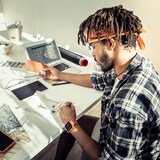 thumbnail of Relaxdays Posterrolle 2er Set, ausziehbare Transportrolle für Poster, Zeichnungen, 64-107 cm, Plakatrolle, schwarz/grün