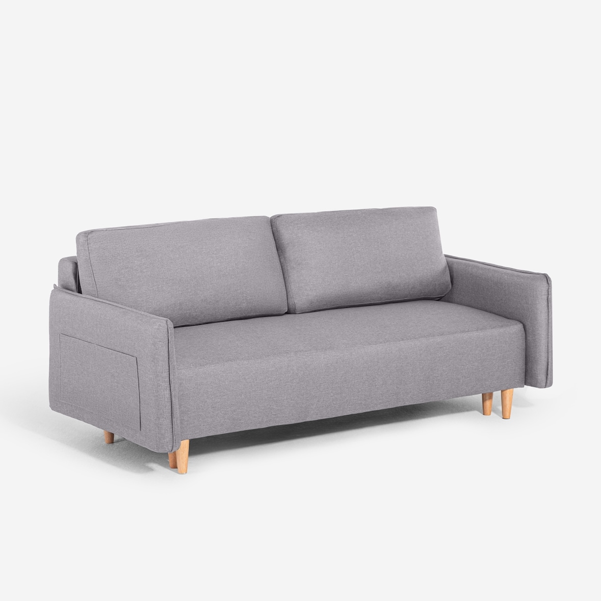 Divano letto 2 posti in stile scandinavo schienale reclinabile Chara-DI3780NG