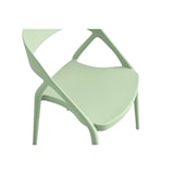 thumbnail of METRO PROFESSIONAL Cadeira empilhável com braços, plástico, verde menta