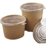 thumbnail of Combi soepbekers van karton met PP-deksel / 350 ml / 900 stuks.