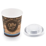 thumbnail of 100x Coffee To Go Becher Espresso Ristretto mit Trinkdeckel 80 ml 110 ml