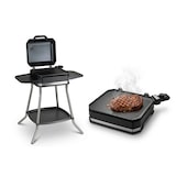 thumbnail of Unold 58585 Barbecue Grill Jimmy – Stand- & Tischgrill 2800 W, bis 300 °C, große Antihaft-Grillplatte 40×35 cm, IPX4 Spritzwasserschutz, Elektro-BBQ