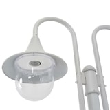 thumbnail of Helloshop26 - Lampada da terra da giardino E27 220 cm alluminio 2 lanterne bianco 02_0042538