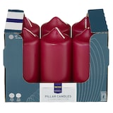 thumbnail of METRO Professional Candele a colonna, paraffina, 5,8 x 13 cm, circa 30 ore, bordeaux, 6 pezzi