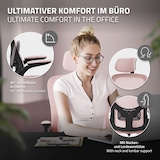 thumbnail of ML-Design Bürostuhl ergonomisch Rosa, Mesh, Kopfstütze, Armlehnen, Lendenstütze, Wippfunktion, Drehstuhl mit Rollen, Computerstuhl Chefsessel