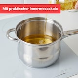 thumbnail of Frittiertopf 3,5L aus Edelstahl mit Frittierkorb & Glasdeckel – Induktion, Gas, Ceran & Elektro – Pommestopf Fritteuse Spülmaschinenfest
