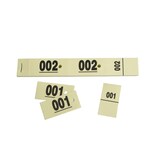 thumbnail of Lot de 20 Carnet 50 Tickets Vestiaires cartonnés - jaune