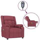 thumbnail of vidaXL Massagesessel Elektrisch Weinrot Stoff