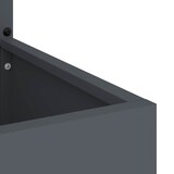 thumbnail of vidaXL Blumentopf mit dekorativem Paneel Anthrazit 32 x 140 cm