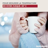 thumbnail of Fackelmann Tecno houten wandthermometer voor binnen en buiten