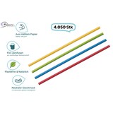 thumbnail of Papier- Trinkhalm, JUMBO 7x 230mm , 4.050 Stk, bunt