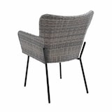 thumbnail of Lot de 2 fauteuil de jardin rond en osier