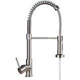 thumbnail of Bernd | Gastronomía Accesorio flexible de plata cepillad | Cocina grifo de acero inoxidable|El grifo se puede girar 360 grados. Alta presión 2 puertos