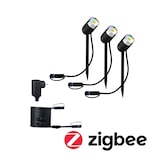 thumbnail of Paulmann Plug & Shine LED Gartenstrahler Smart Home Zigbee 3.0 Pike Basisset  IP65 RGBW+ 3x4,2W  21VA Anthrazit 94284