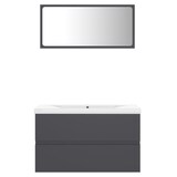 thumbnail of vidaXL Badmöbel-Set Grau Holzwerkstoff