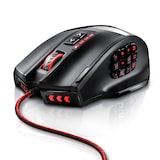 thumbnail of Titanwolf Gaming-Maus kabelgebunden 1000 dpi, USB MMO Mouse mit 16400dpi, 18 programmierbare Tasten, Gewichte