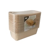 thumbnail of PAPSTAR 25 Backformen "pure" eckig 1033 ml 6,1 cm x 10,8 cm x 23 cm braun