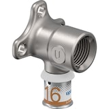 thumbnail of Uponor Wandscheibe S-Press PLUS aus Messing, verzinnt 16mmx1/2 IG