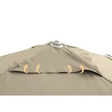 thumbnail of METRO PROFESSIONAL Ombrellone sospeso a 4 teste Tomoko, alluminio, 2 x 2 m, idrorepellente, beige/platino